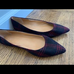 J Crew plaid flats